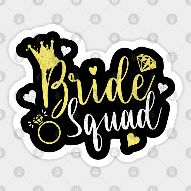 Bachelorette Party Bride Squad Sticker by NorseMagic